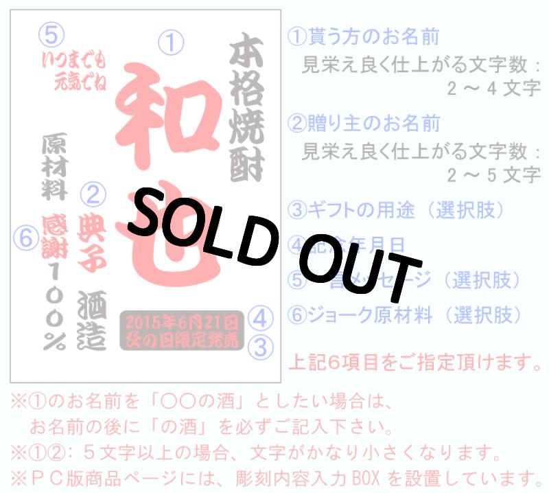 画像2: 名入れ焼酎 《 選べる 芋焼酎 麦焼酎 》 名入れ彫刻 お酒 (2)