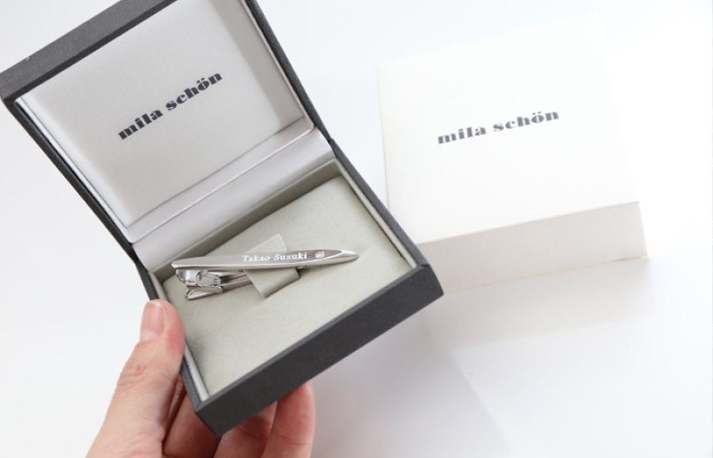 画像8: ギフト 名入れ 《 ミラ ショーン ネクタイピンMST5369 オーブ 》 プレゼント 送別 成人 就職祝 退職祝 誕生日 名前入り 名入れ彫刻 ネクタイピン タイピン タイバー 名前入り（ギフト 贈答 プレゼント）純正BOX付 最強配送 最短 (8)