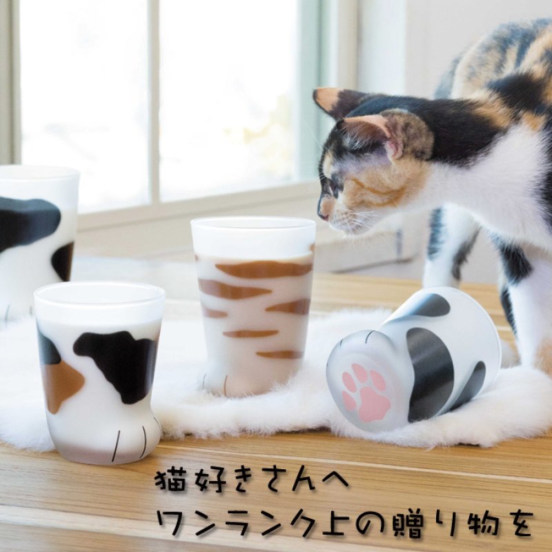 画像3: グラス 猫グラス 名入れ ギフト 猫足 COCONECO 親猫 ニャンコ 猫グッズ キャット cat 猫好き ネコ派 ネコと一緒 (3)