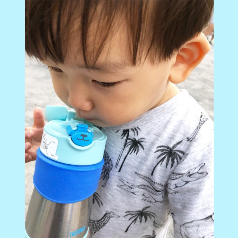 画像12: サーモス ストローマグ 水筒 名入れ 【 動物フェイスデザイン 】 プレゼント 出産祝い 名前入り ギフト ベビー キッズ こども用 魔法びん 保冷 お祝い 男の子 女の子 290ml FFH-290ST THERMOS 9ヵ月頃から 幼稚園 保育園 子供用 (12)