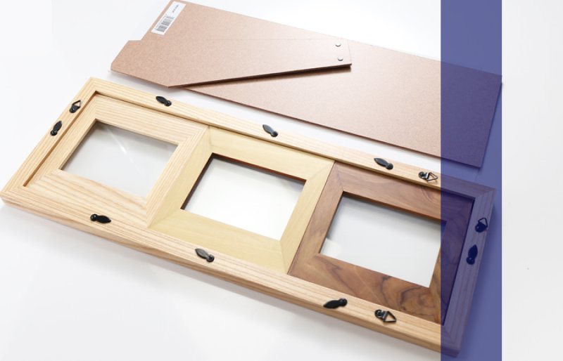 画像11: 名入れ フォトフレーム ハッピーフレーム 【中枠彫刻】3枚タイプ(ナチュラル)フォトフレーム【誕生日 ベビーメモリアル 祝い 結婚祝い】（ギフト 贈答 プレゼント）【名前入り】 (11)