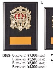 表彰盾 名入れ Gold Star D029 C（300×210mm）