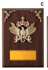 表彰盾 名入れ Gold Star D032 C（300×210mm）