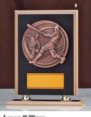 野球 表彰盾 名入れ Gold Star D074 B（280×225mm）