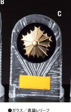 警察・消防 表彰盾 名入れ Gold Star D089 C（135×85mm）