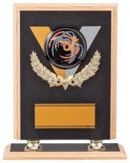 蒔絵 表彰盾 名入れ Gold Star V099 B（280×225mm）