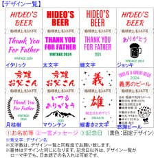 画像10: 退職祝い 還暦祝い 名入れ ビール ＆ グラス セット プレゼント 「 ダブル 名入れ 加工 セット 」 誕生日 還暦祝い 名前入りギフト 名入れギフト イネディット 330ml 薄吹き グラス 2026 (10)
