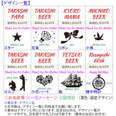 画像11: 退職祝い 還暦祝い 名入れ ビール ＆ グラス セット プレゼント 「 ダブル 名入れ 加工 セット 」 誕生日 還暦祝い 名前入りギフト 名入れギフト イネディット 330ml 薄吹き グラス 2026 (11)